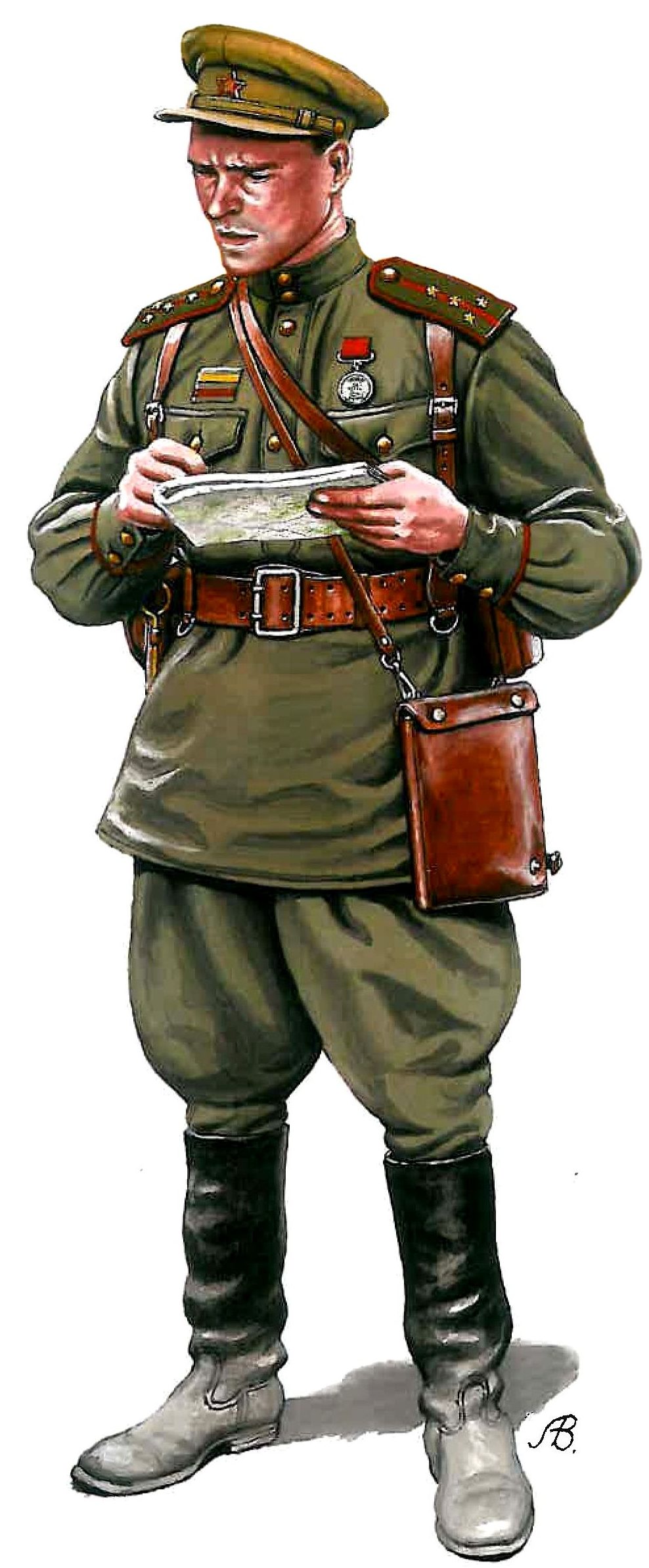 Bulczynki Arnold. Советский офицер.