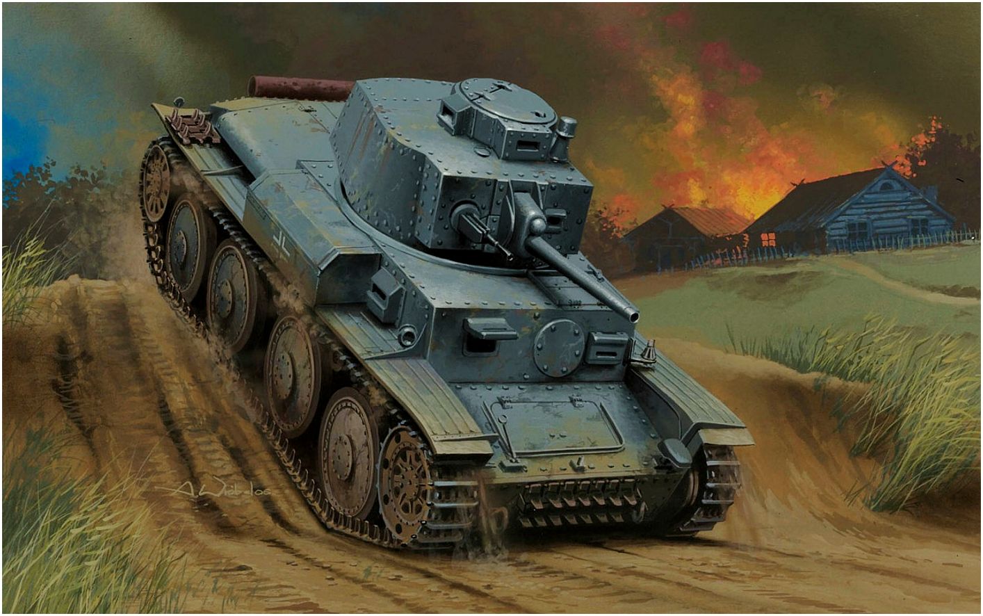 Wróbel Arkadiusz. Танк Pz.Kpfw. 38(t) Ausf. G.