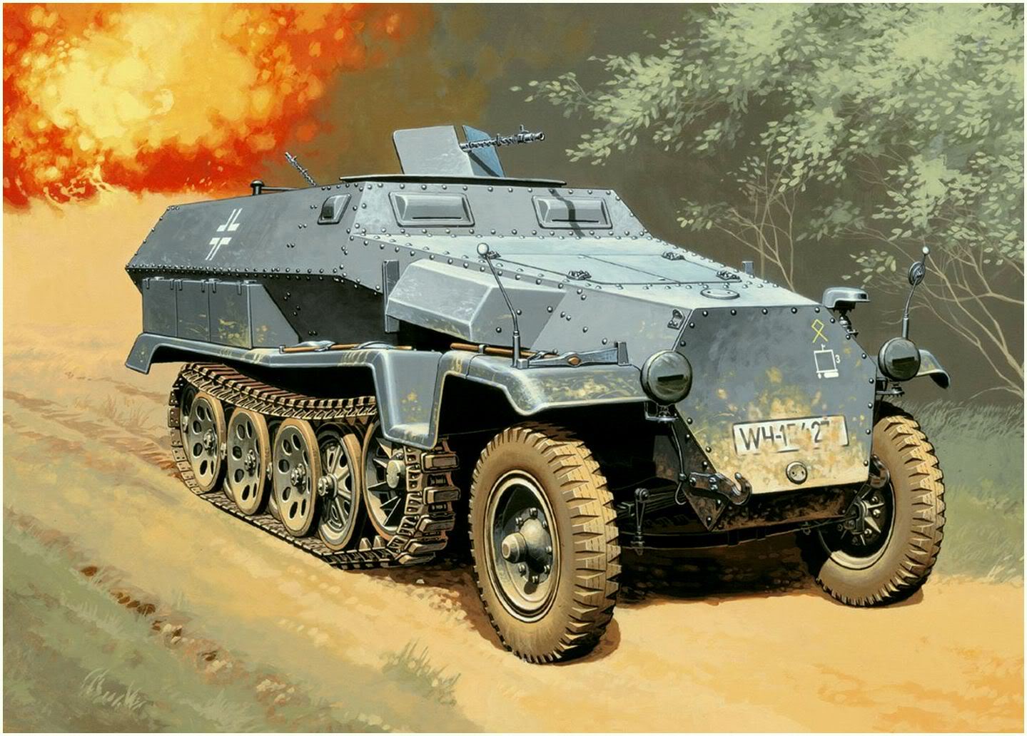 Wróbel Arkadiusz. Полугусеничный бронетранспортер Sd.Kfz. 251.