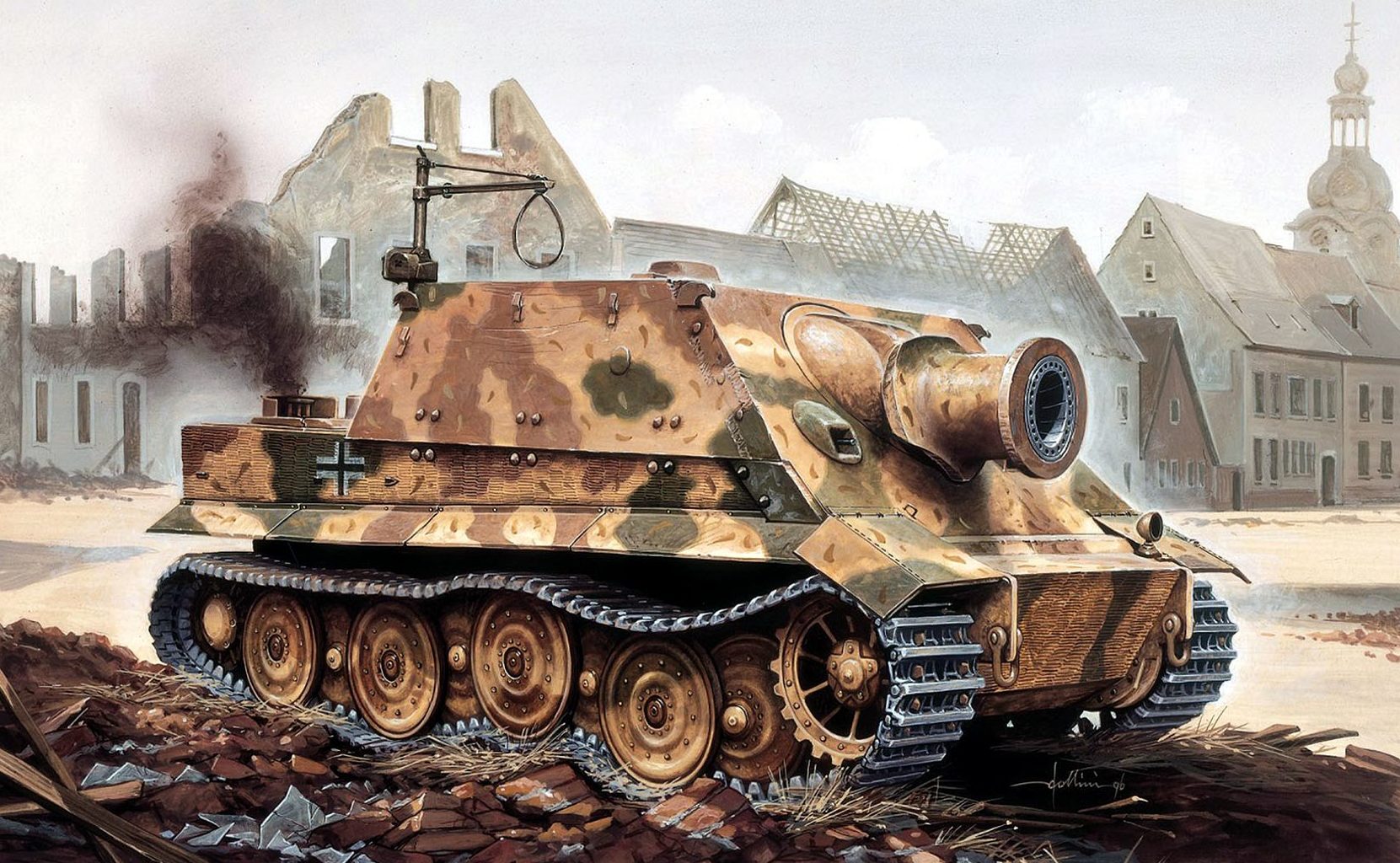 Gollini Tiziano. САУ Sturmmörser Tiger 38cm.