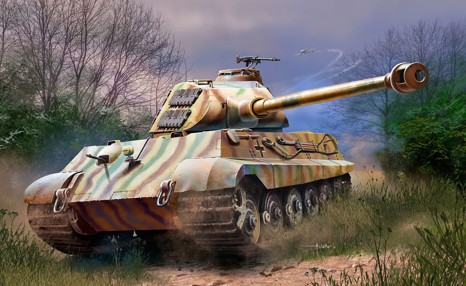 Auletta Vincenzo. Танки Pz.Kpfw. VI Ausf. B Tiger II.