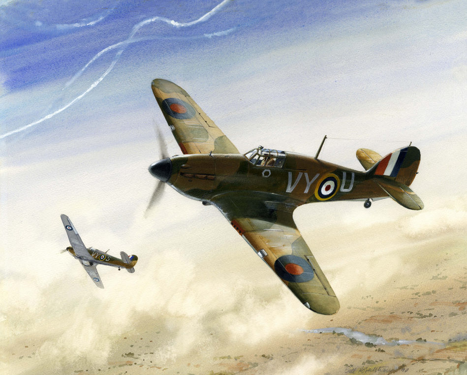 Robertshaw Bill. Истребители Hawker Hurricanes.