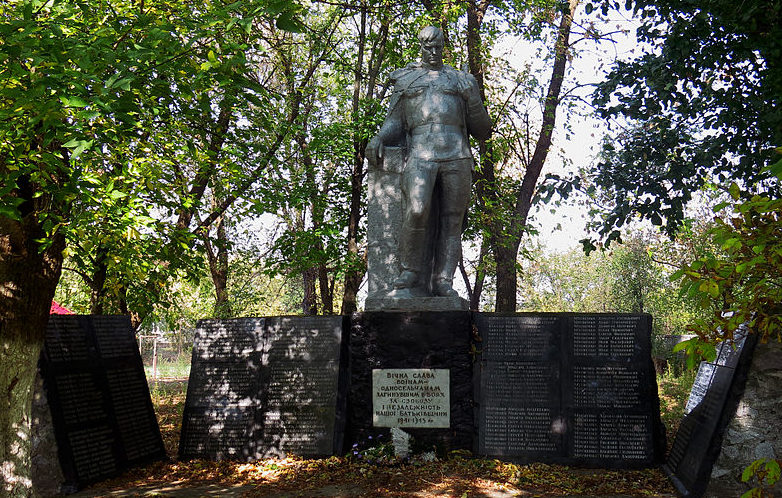 с. Низшая Дубечня Вышгородского р-на. Памятник в центре села, погибшим землякам в годы войны.