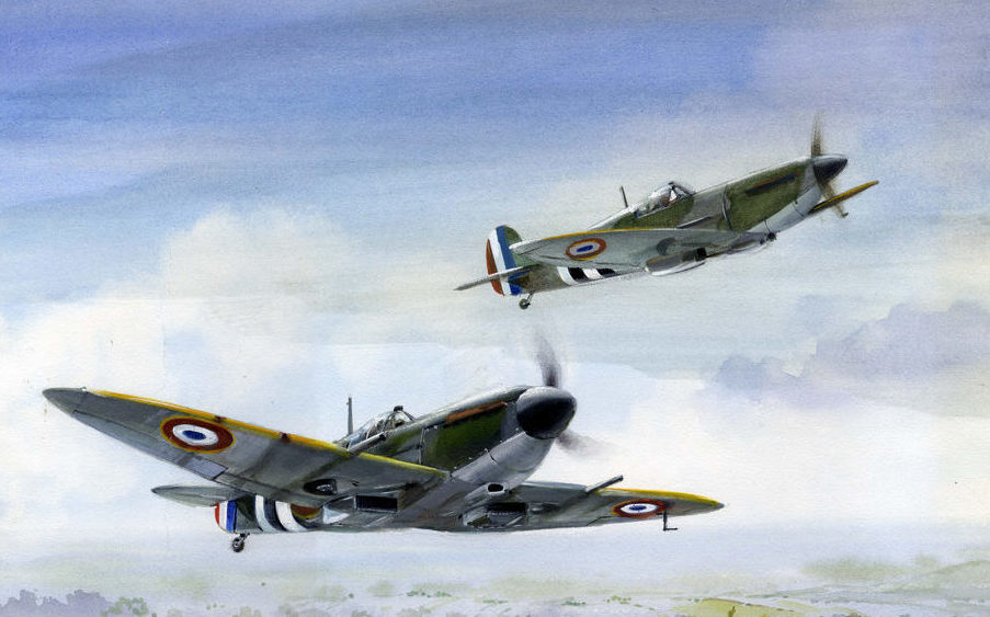 Robertshaw Bill. Истребители Spitfires.