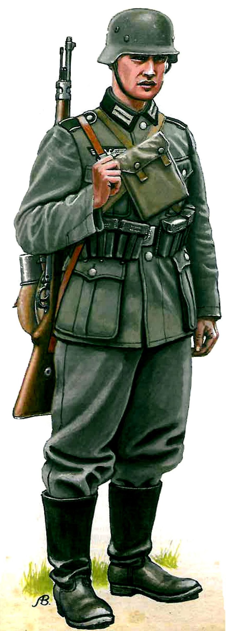 Bulczynki Arnold. Немецкие пехотинцы.