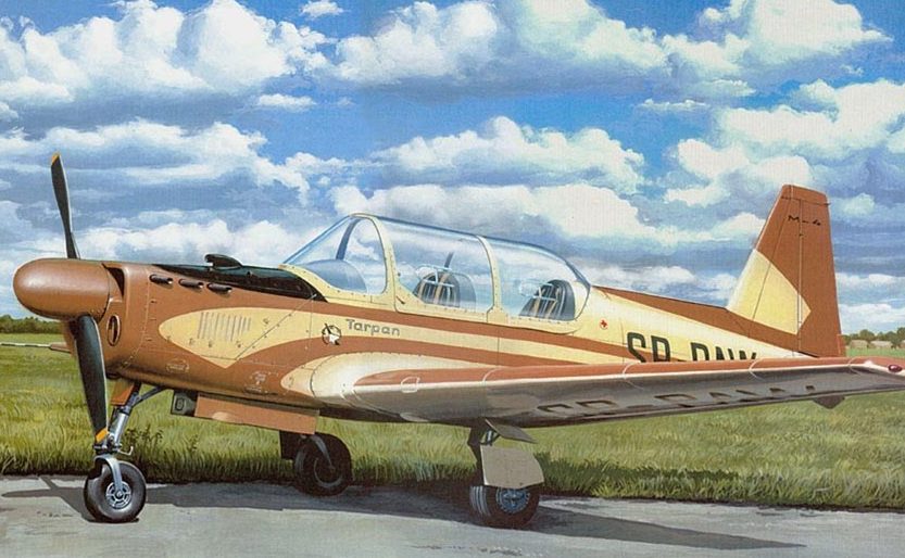 Kolacha Zbigniew. Учебно-тренировочный самолет PZL M-4 Tarpan.