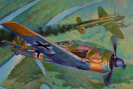 Dubowik Piotr. Истребитель «Fw-190A4» и бомбардировщик «Pe-2».