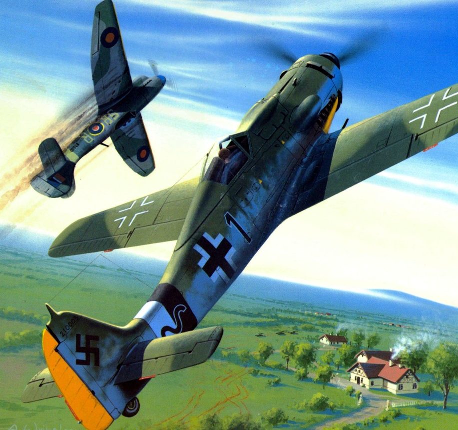 Wróbel Arkadiusz. Истребитель Fw-190.