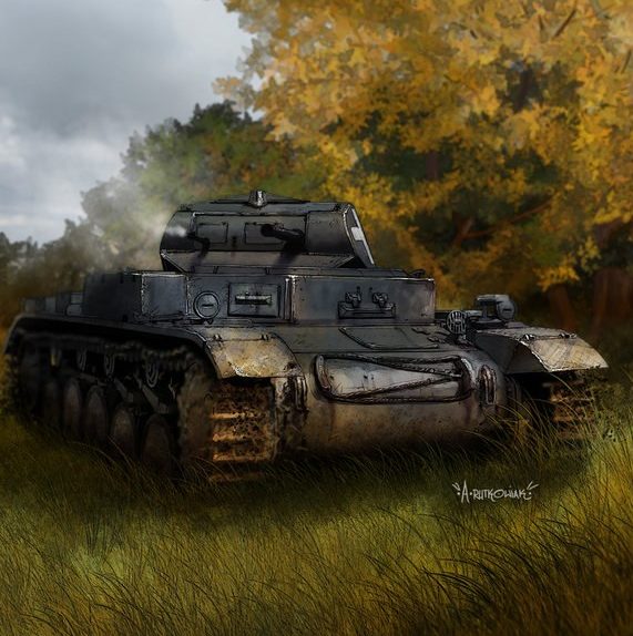 Rutkowiak Andrzej. Танк PzKpfw II Ausf. C.
