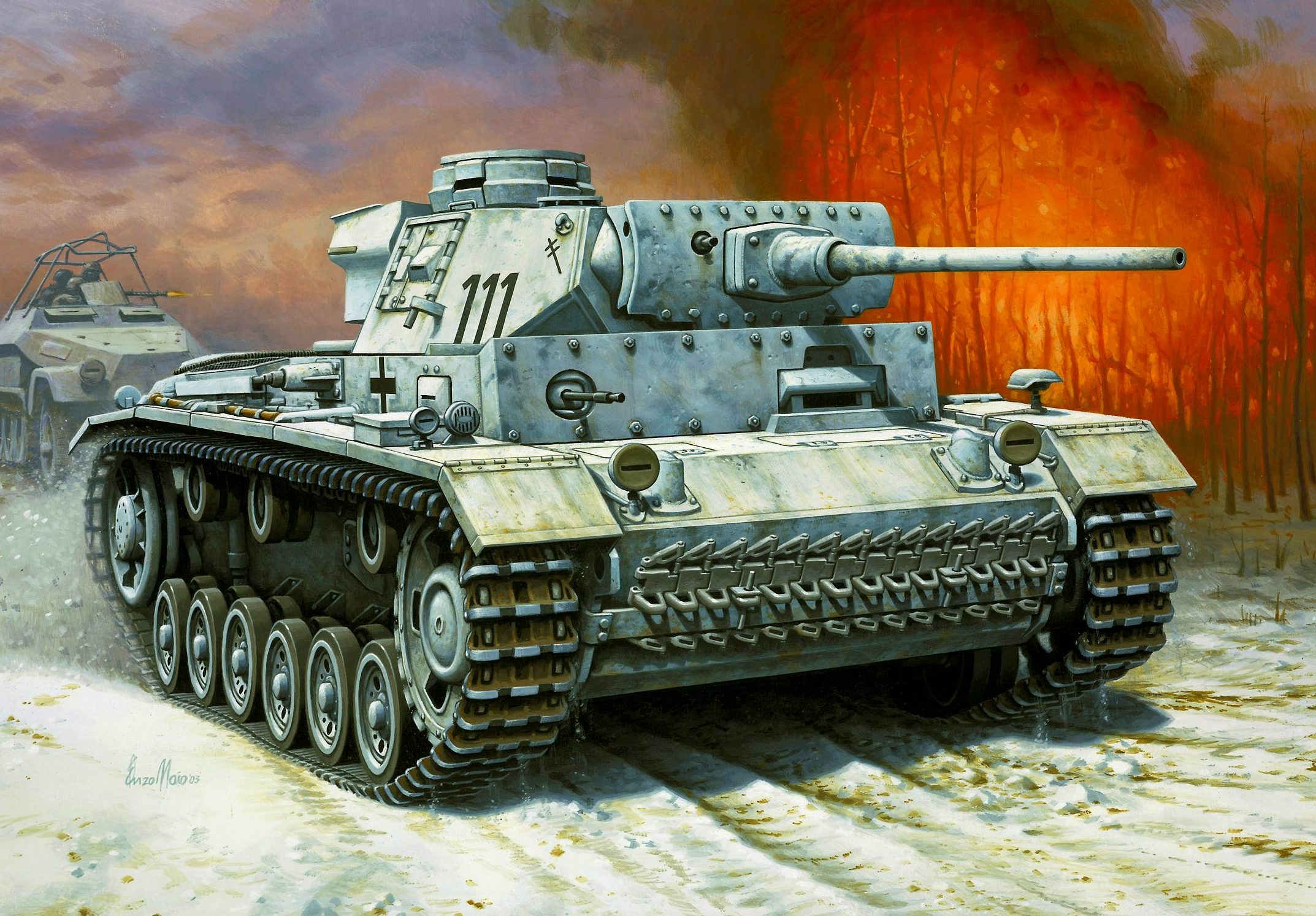 Maio Enzo. Танк Panzer III Ausf. L.
