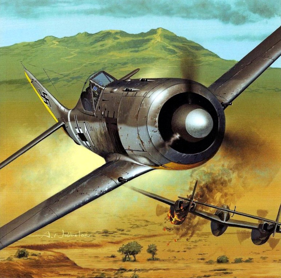 Wróbel Arkadiusz. Истребитель Fw-190.