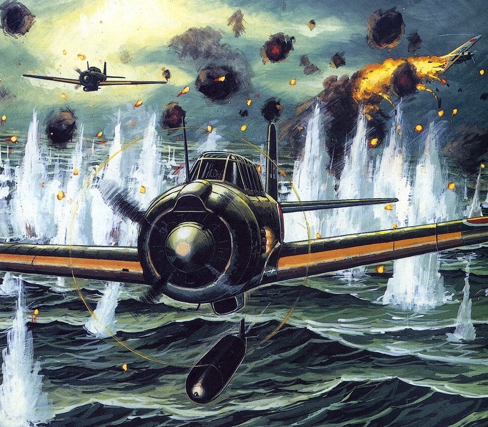 Bergese Francis. Торпедная атака Nakajima B-6N2.