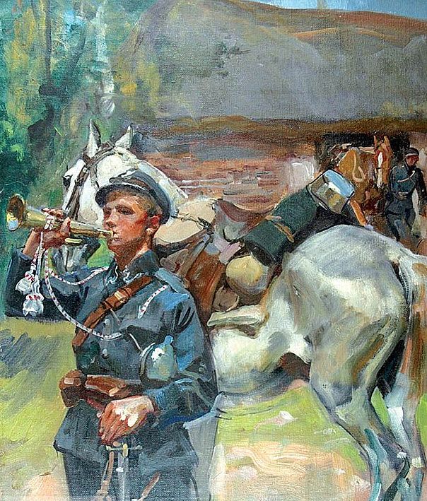 Kossak Wojciech. Горнист полка.