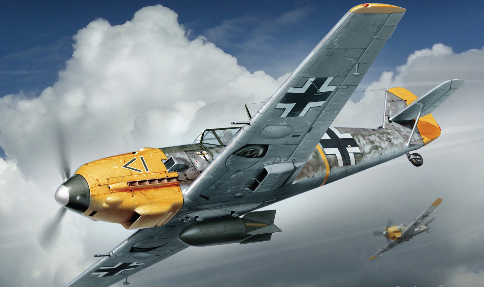 Wróbel Arkadiusz. Истребители Bf -109.