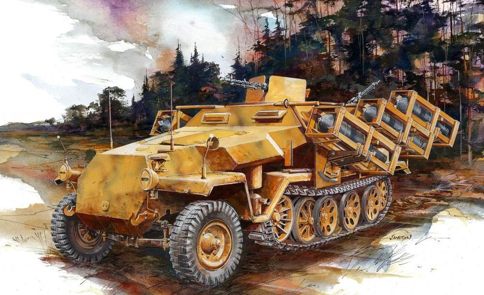 Jameson. Пусковая установка Wurfrahmen 40 на Sd.Kfz. 251 Ausf. C.