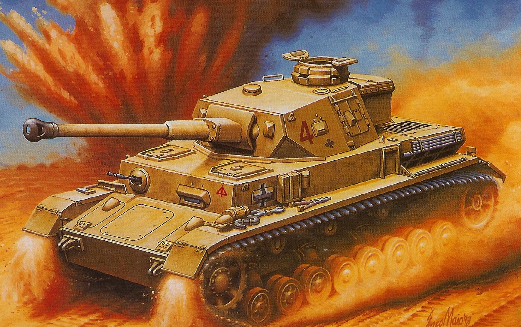 Maio Enzo. Танк Panther Ausf F-2.