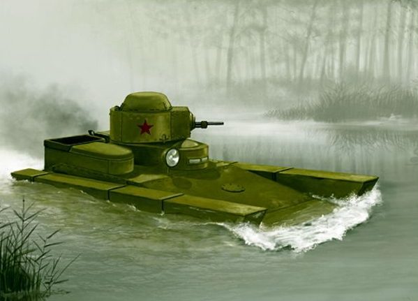 Rutkowiak Andrzej. Плавающий танк Т-33.