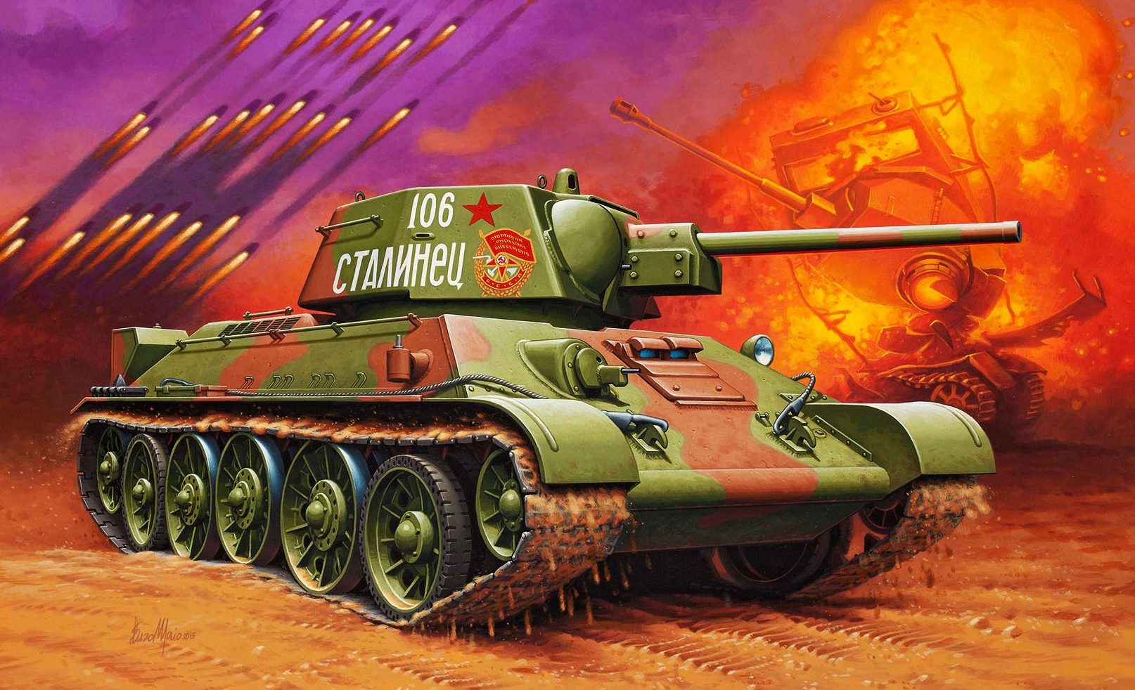 Maio Enzo. Танк Т-34/76.