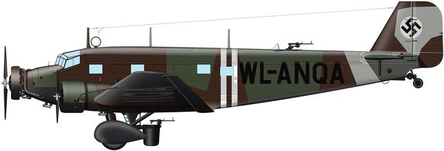 Tilley Pierre-André. Военно-транспортный самолет Ju-52.