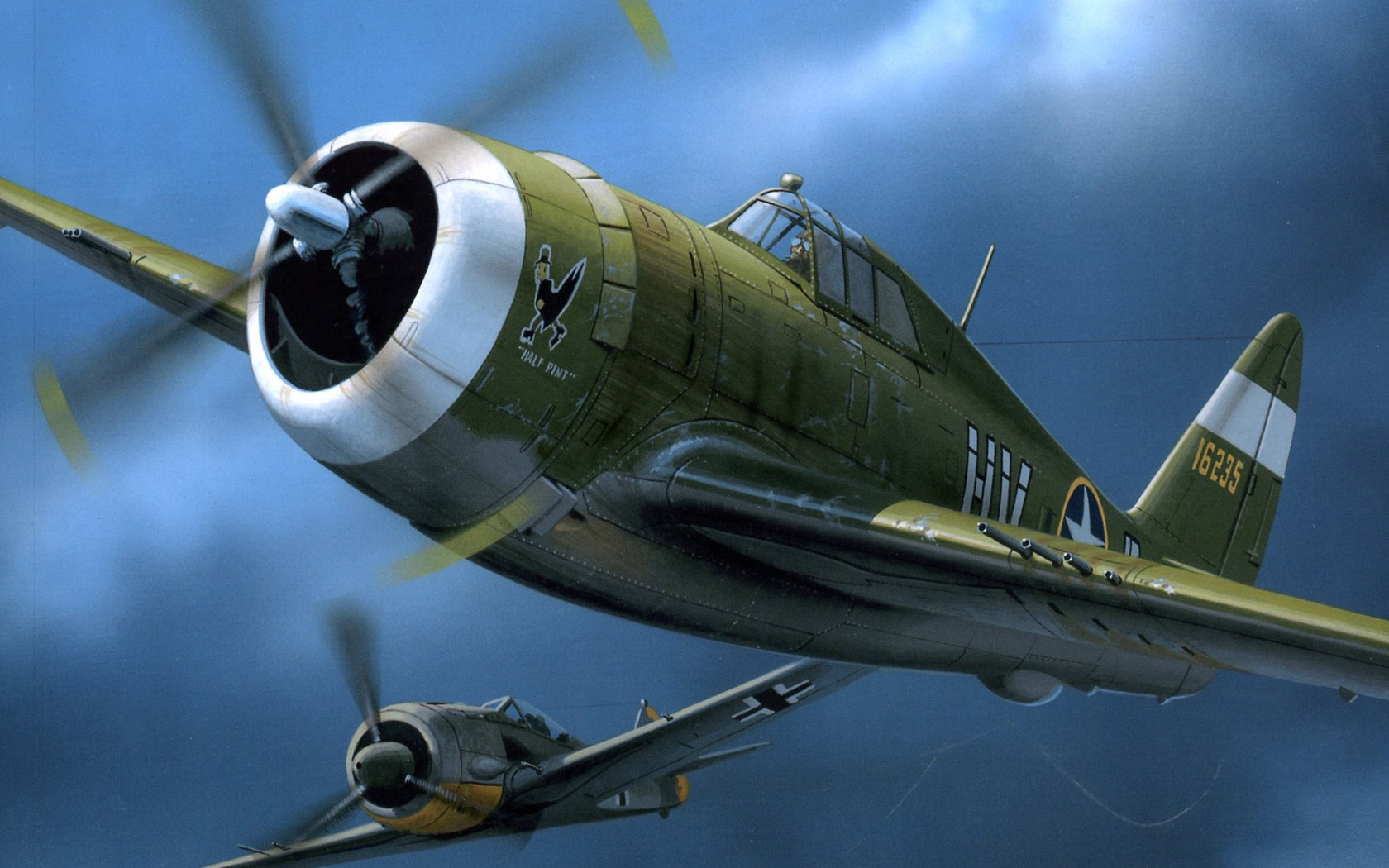 Wróbel Arkadiusz. Истребитель P-47.