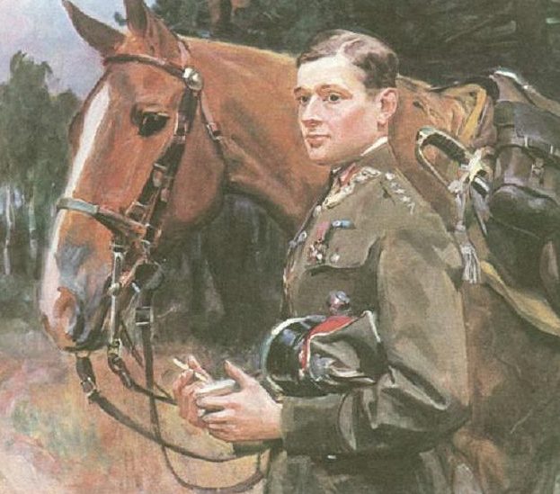 Kossak Wojciech. Офицер кавалерии Henryka Zandbanga.