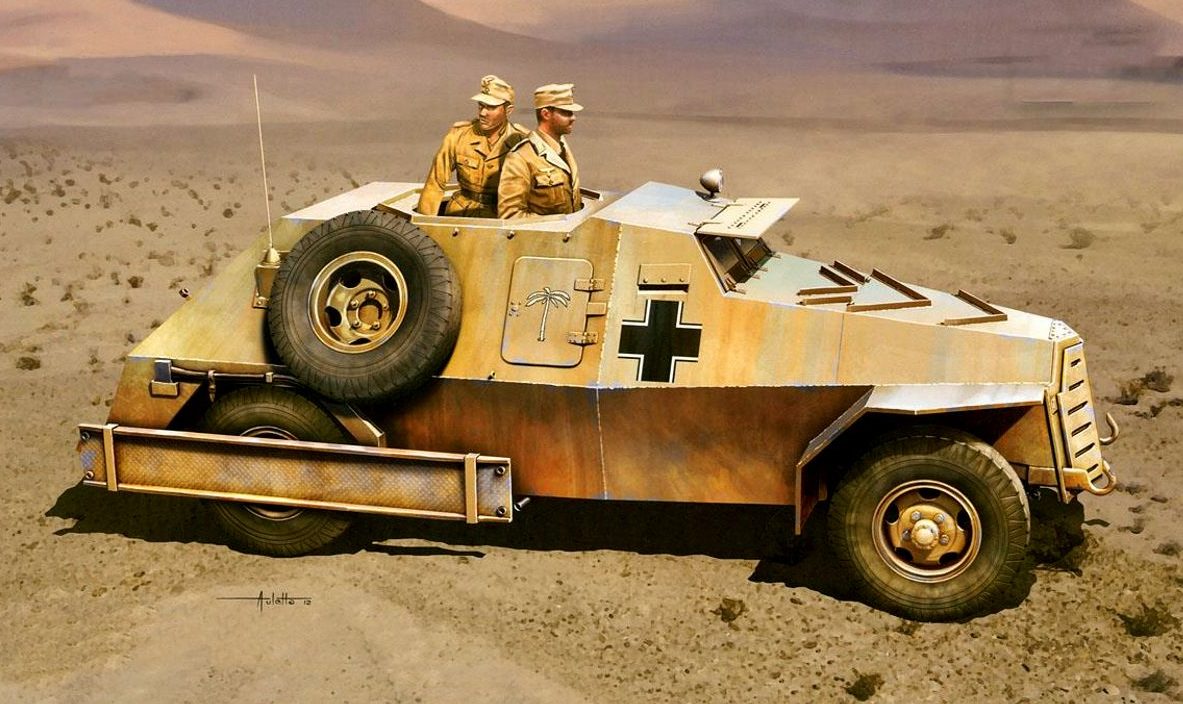 Auletta Vincenzo. Бронеавтомобиль Panzerspahwagen Marmon-Herrington.
