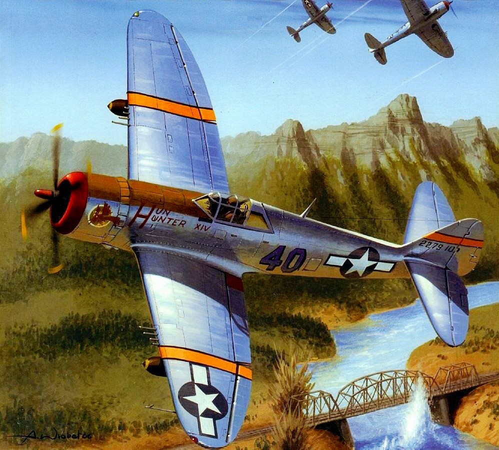 Wróbel Arkadiusz. Истребитель P-47.