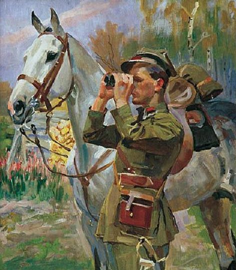 Kossak Wojciech. Офицер кавалерии Artylerii Konnej.