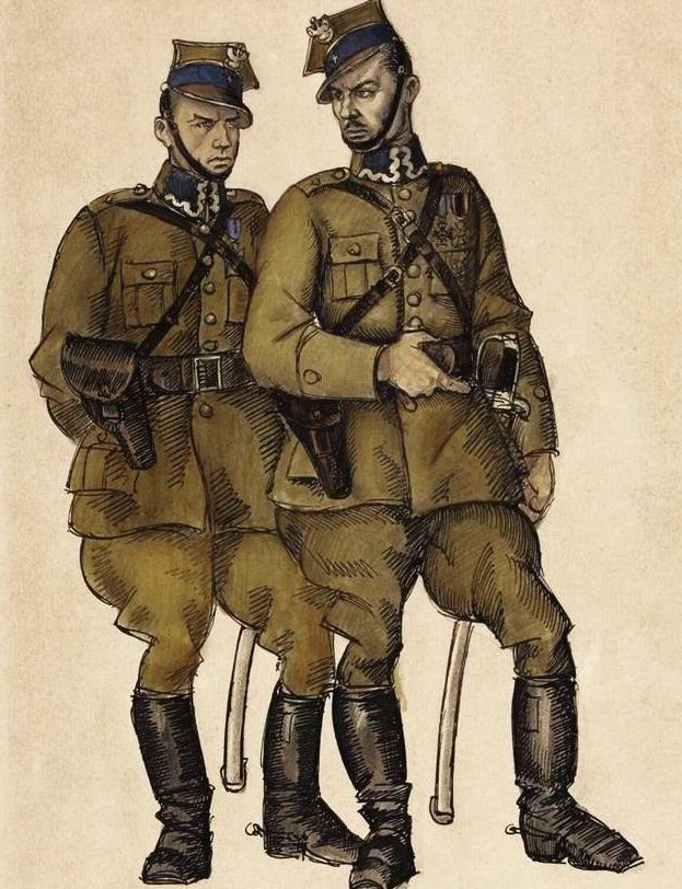 Szyk Arthur. Польские кавалеристы.