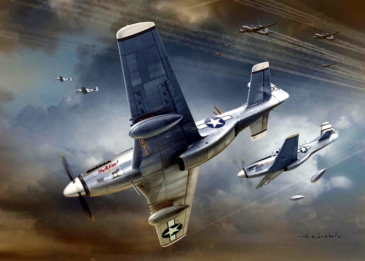 Wróbel Arkadiusz. Истребитель P-51 «Mustang».