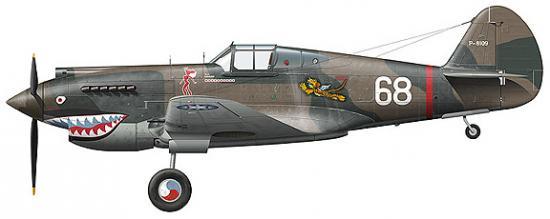 Tullis Tom. Истребитель Curtiss P-40 B.