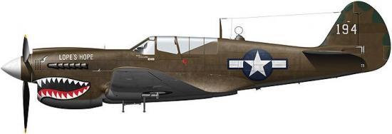 Tullis Tom. Истребитель Curtiss P-40N-20-CU.