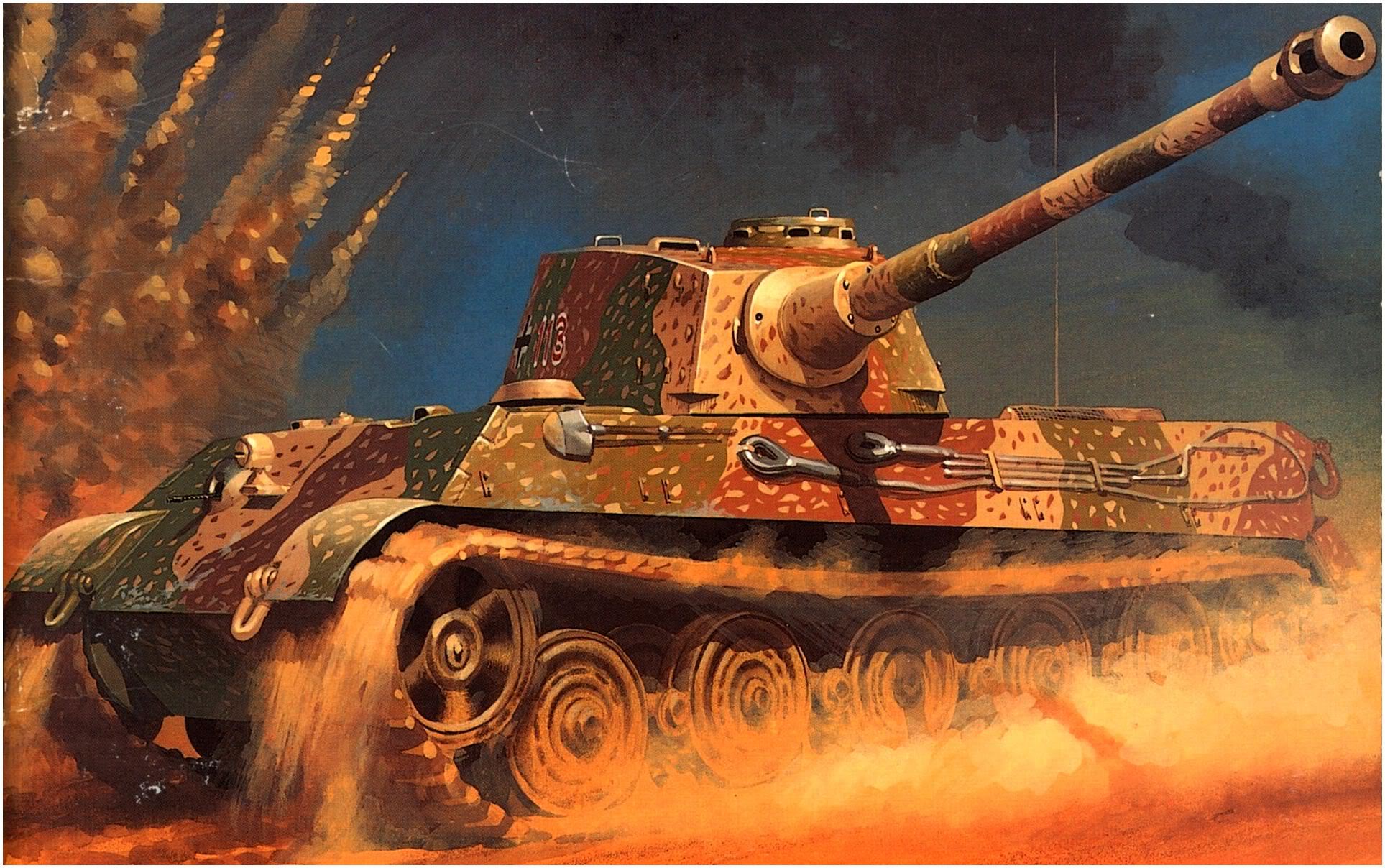Wróbel Arkadiusz. Танк Tiger II.