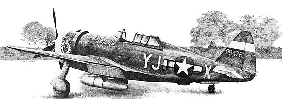 Crace Max. Истребитель P-47D.