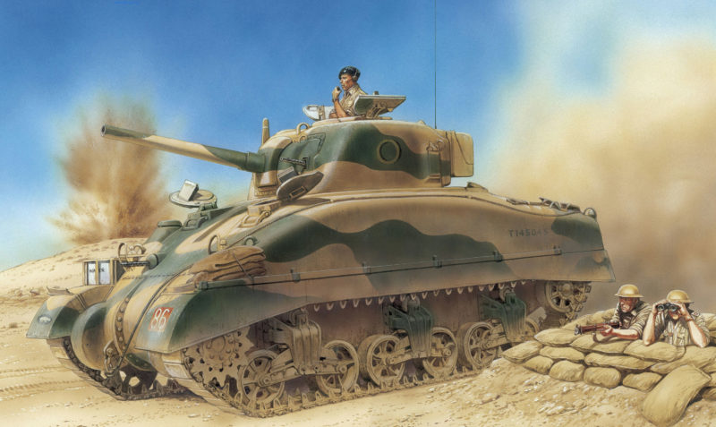 Dennis Peter. Танк El (Alamein Sherman).