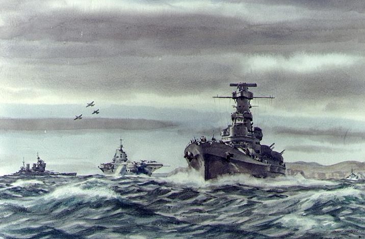 Shepler Dwight. Флот союзников у побережья Норвегии.