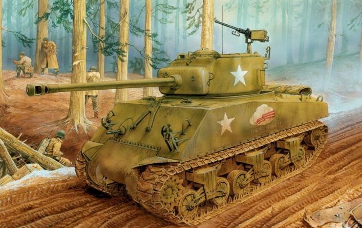 Dennis Peter. Танк M-4А3 (Sherman (76)W).