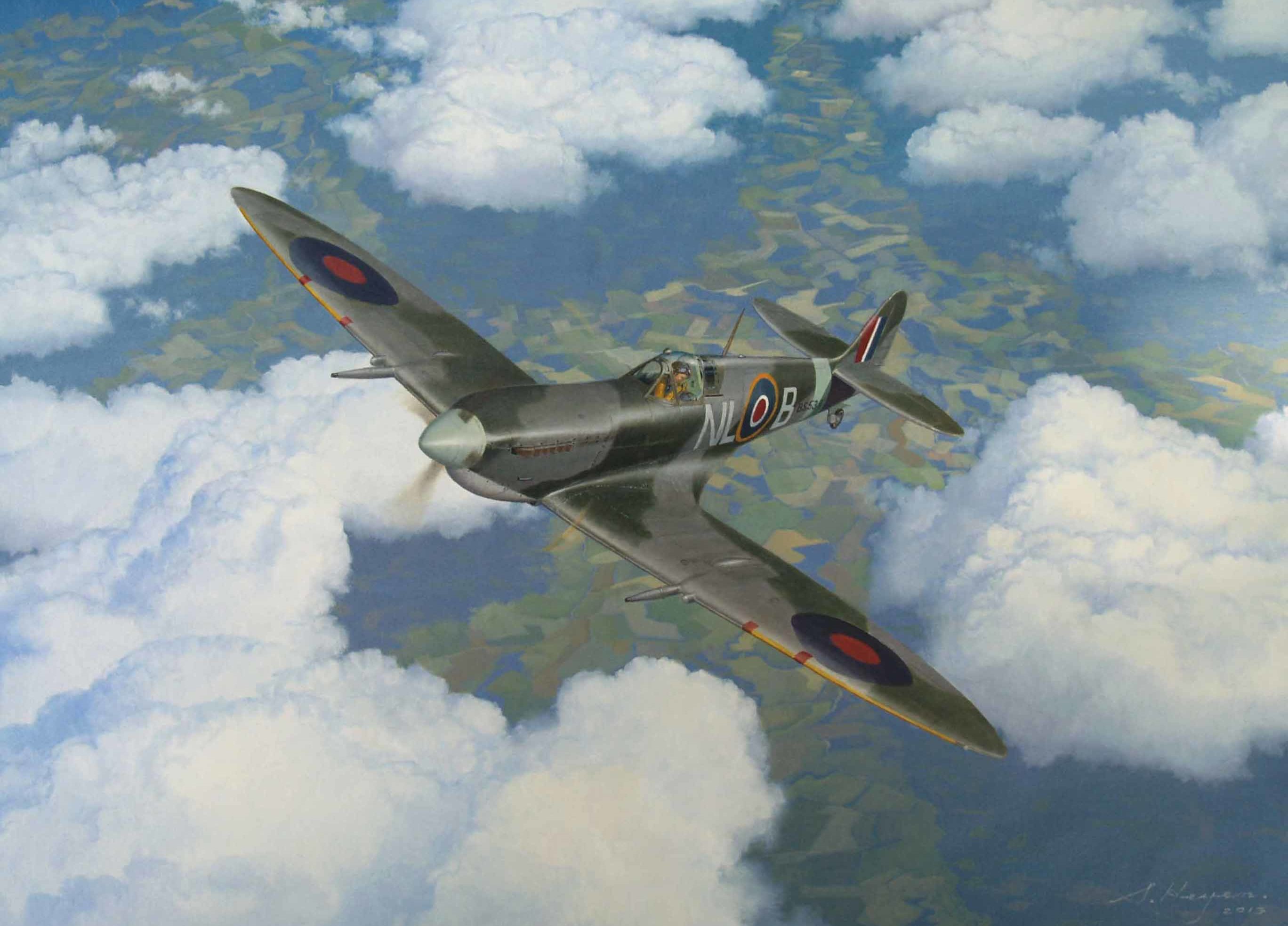 Heyen Steven. Истребители Spitfire Mk.9c.