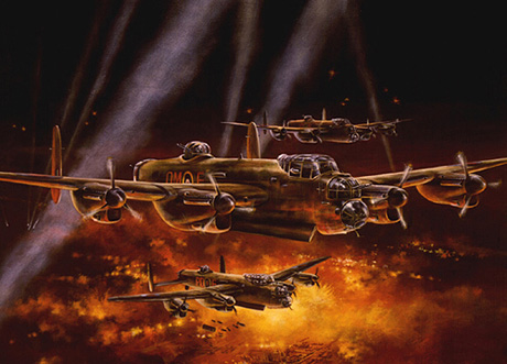Lowe Wes. Бомбардировщики Avro Lancasters.