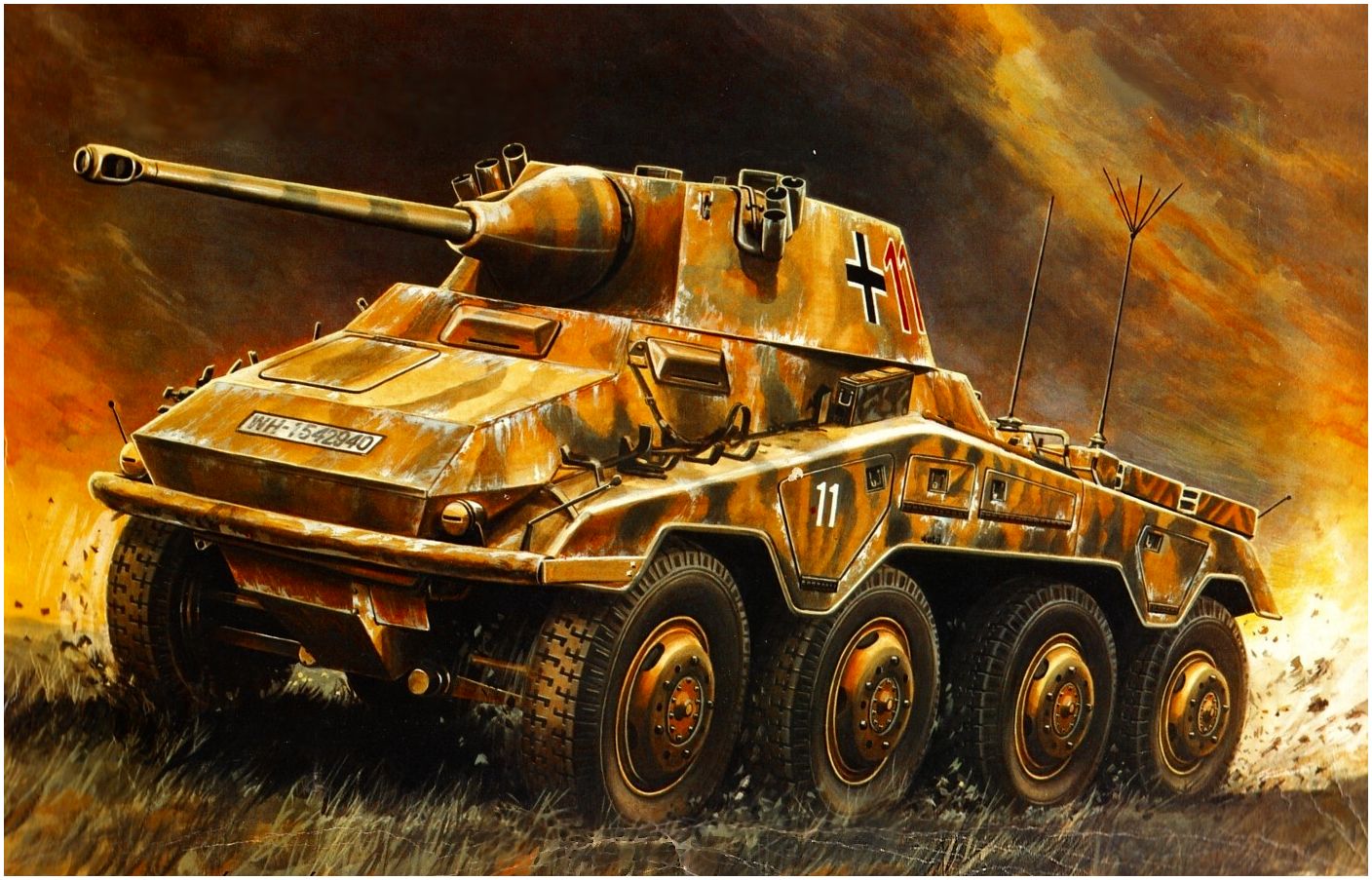 Deredos Andrzej. Бронеавтомобиль Sd.Kfz. 234-2 5cm «Puma».