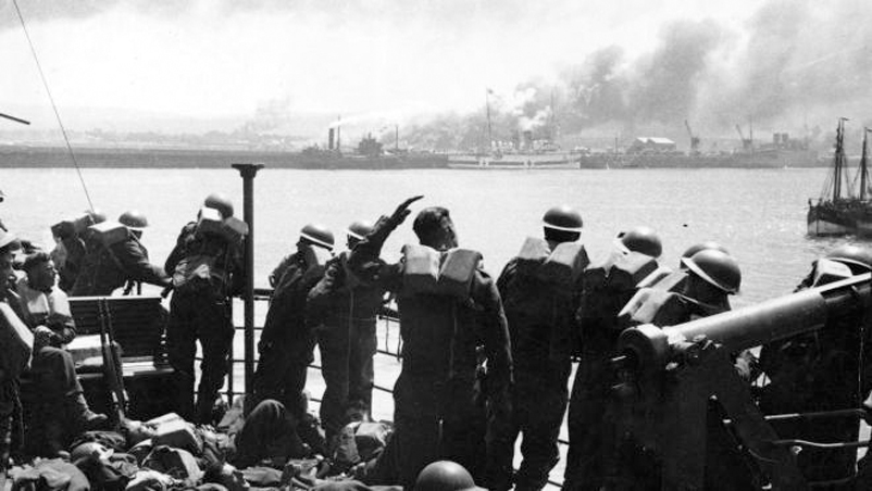 Вид на берег Дюнкерка. 29 мая 1940 г.