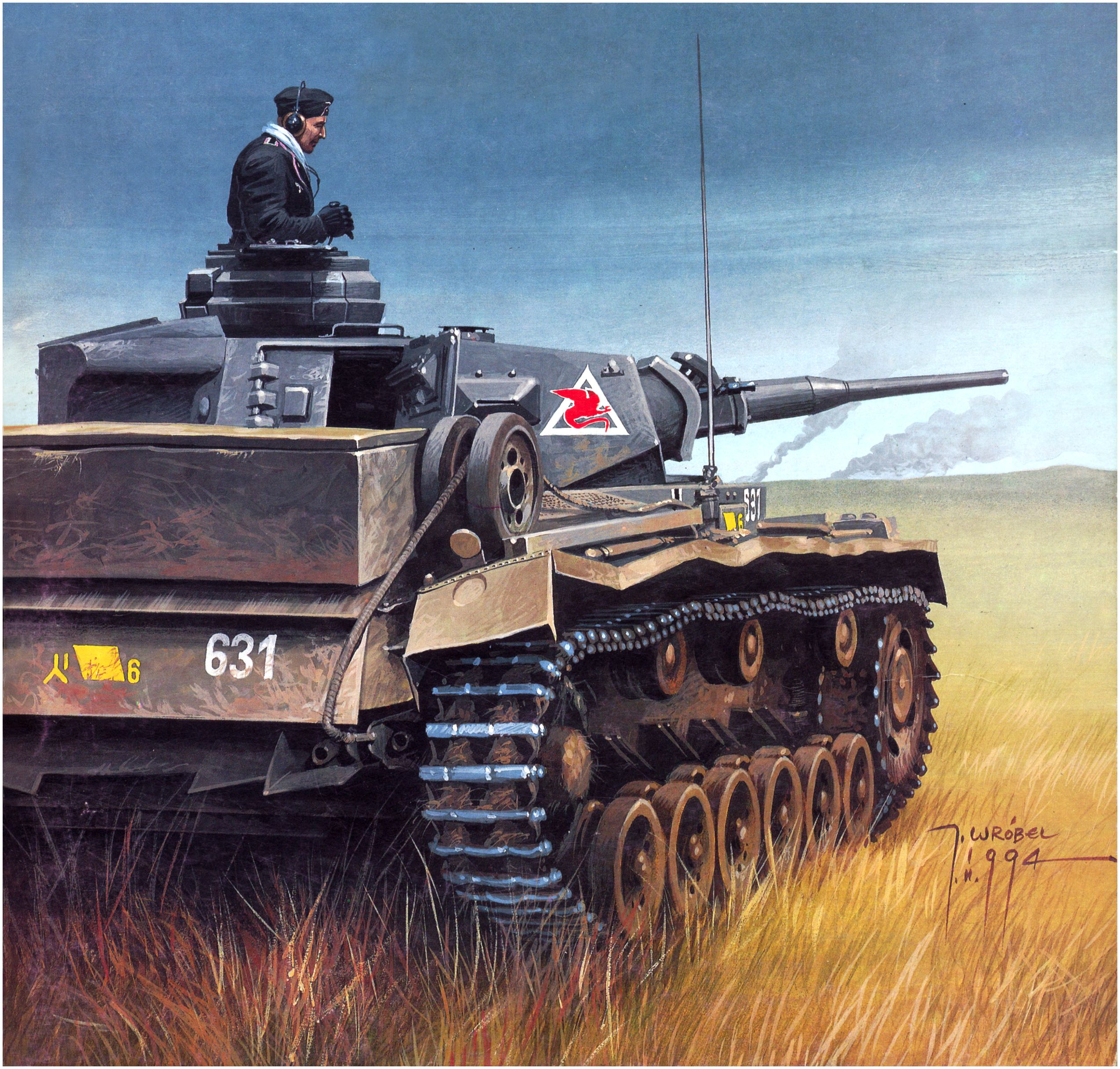 Wrobel Jaroslaw. Танк Panzer III Ausf. J.