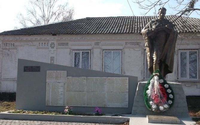 с. Вита-Почтовая Киево-Святошинского р-на. Памятник погибшим односельчанам.