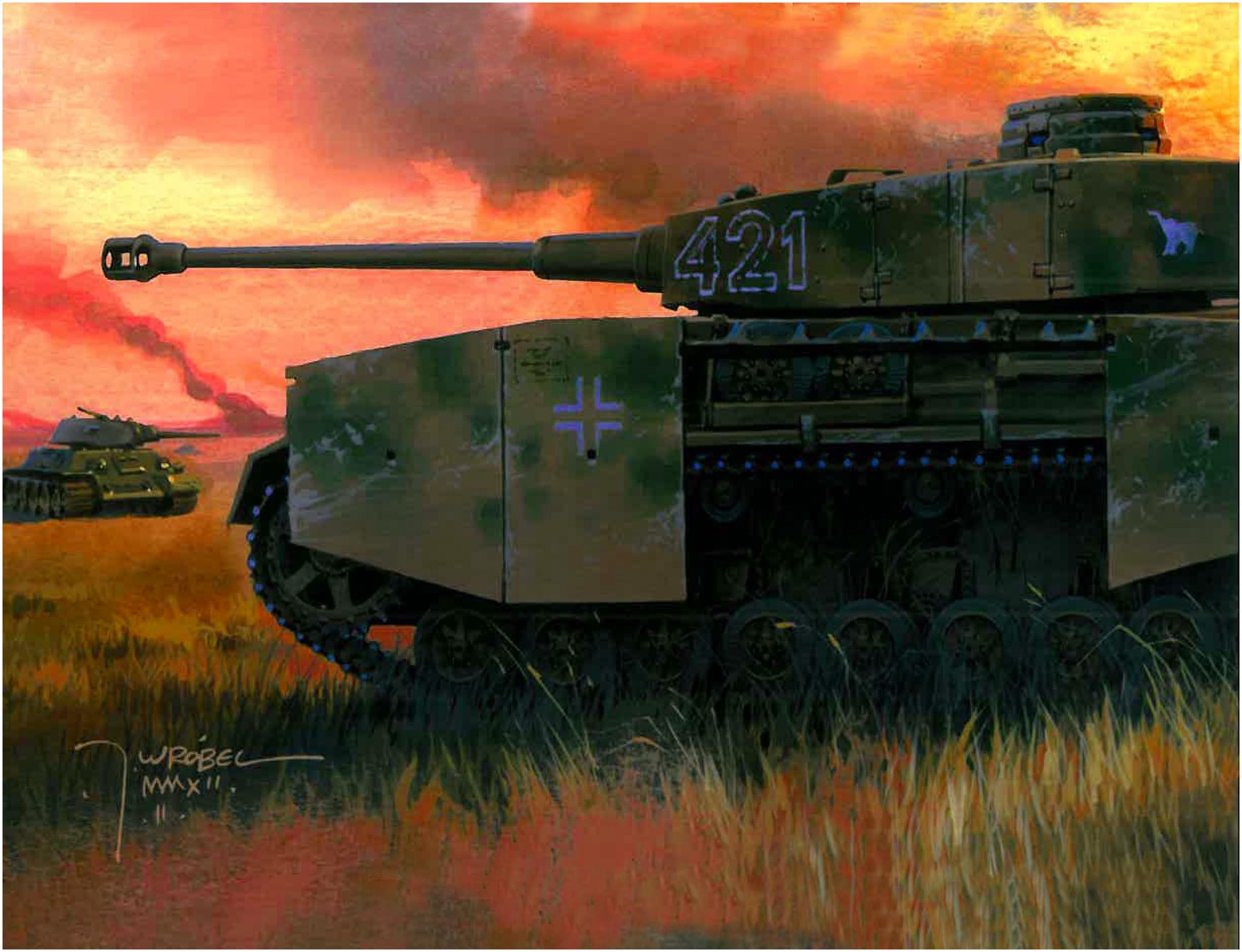 Wrobel Jaroslaw. Танк Panzer IV Ausf. H.