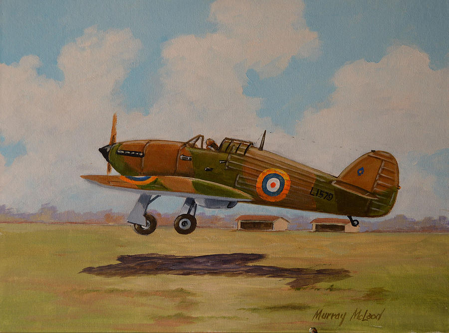 McLeod Murray. Истребитель Hawker Hurricane.