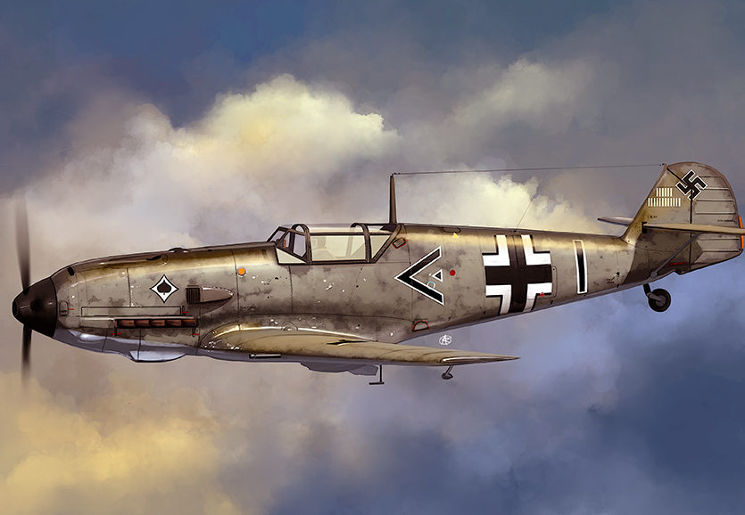 Rutkowiak Andrzej. Messerschmitt Bf-109 E-3.