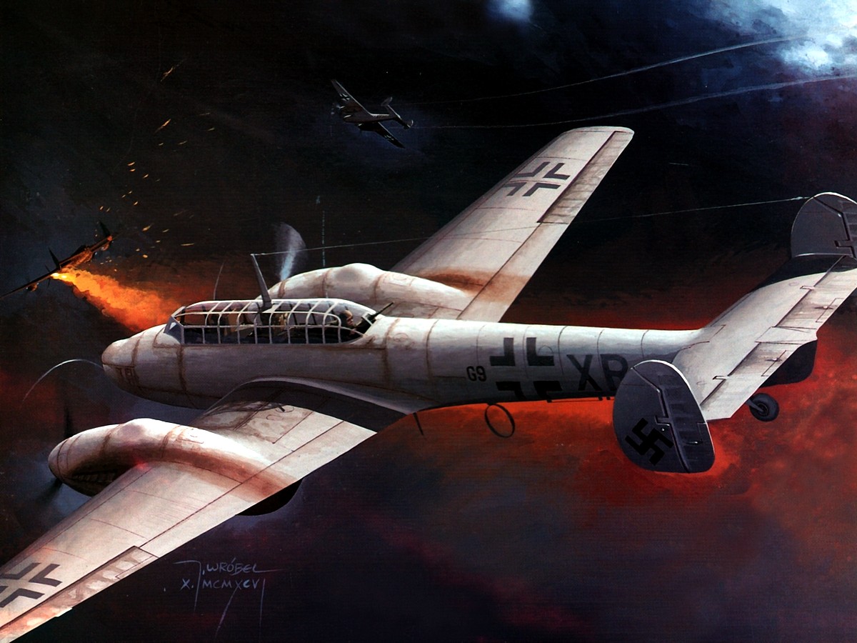 Wrobel Jaroslaw. Бомбардировщик Bf-110.