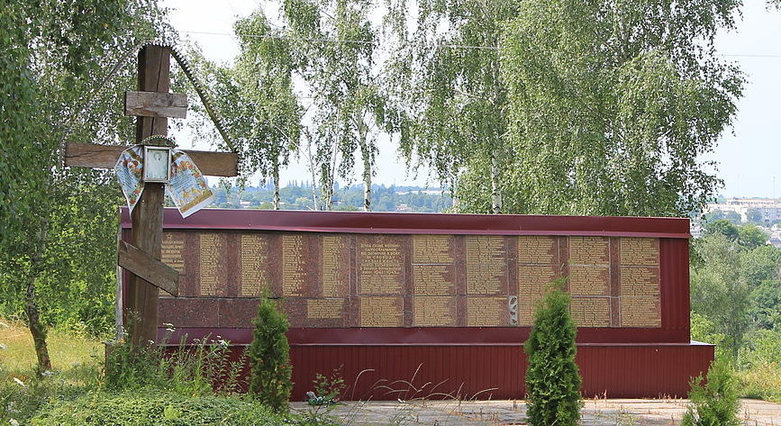 с. Роскошная Ставищенского р-на. Памятник, установленный на братской могиле воинов, погибших в годы войны. 