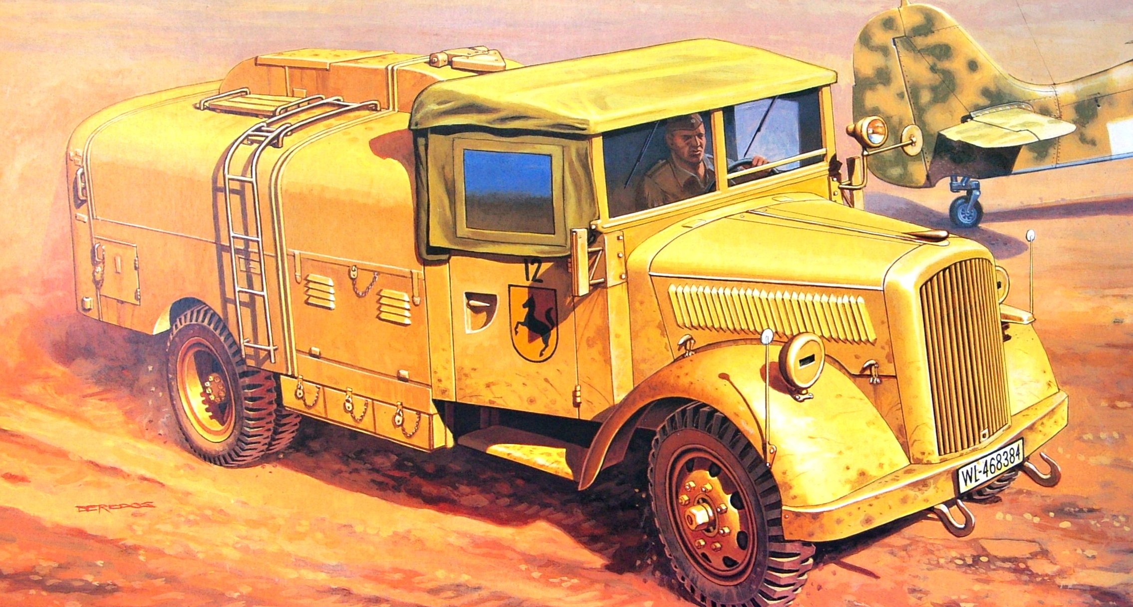 Deredos Andrzej. Самолетный заправщик Opel Blitz Kfz.385 Tankwagen.