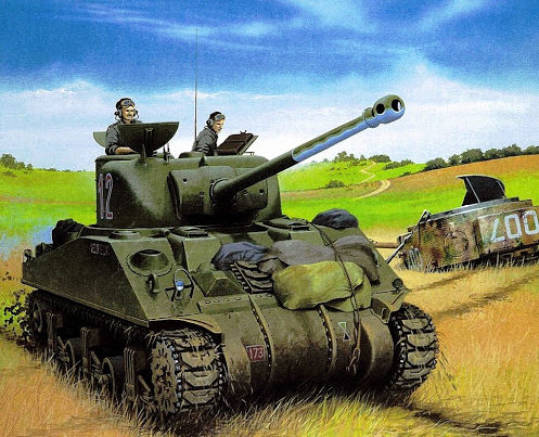 Wróbel Arkadiusz. Танк M-4A4 Sherman.